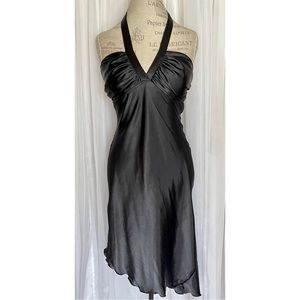 Elegant Black Halter Dress
